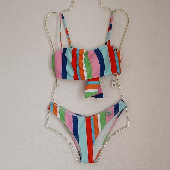 Forever 21 Multi Color 2 Piece Swimsuit Size M - Picture 1 of 6